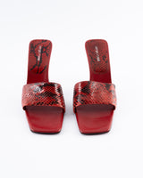 Sergio Rossi Snakeskin Heels - EU 40