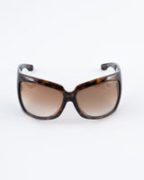 Gucci Tortoiseshell Shield Sunglasses