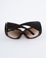 Gucci Tortoiseshell Shield Sunglasses