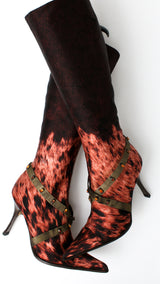 Roberto Cavalli Graphic Boots