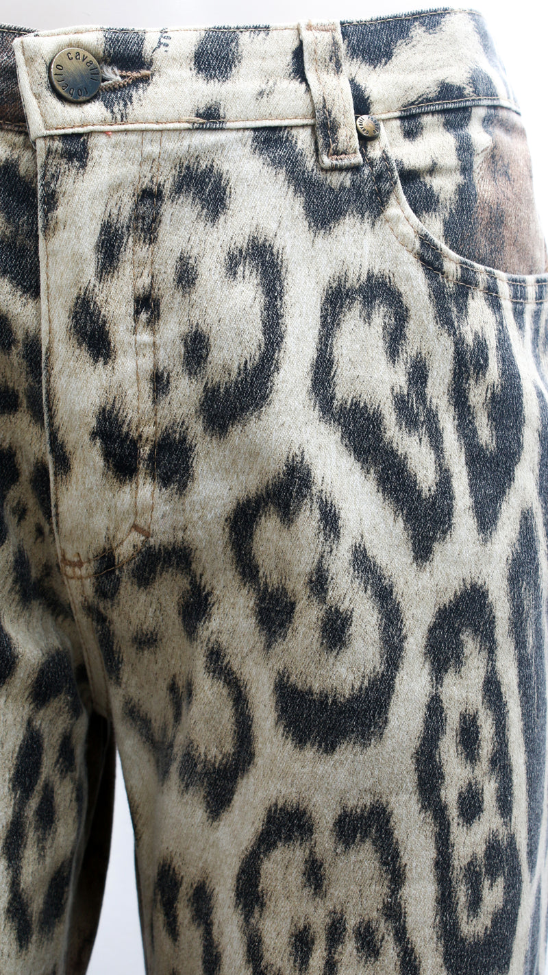 Roberto Cavalli Cheetah Print Trousers