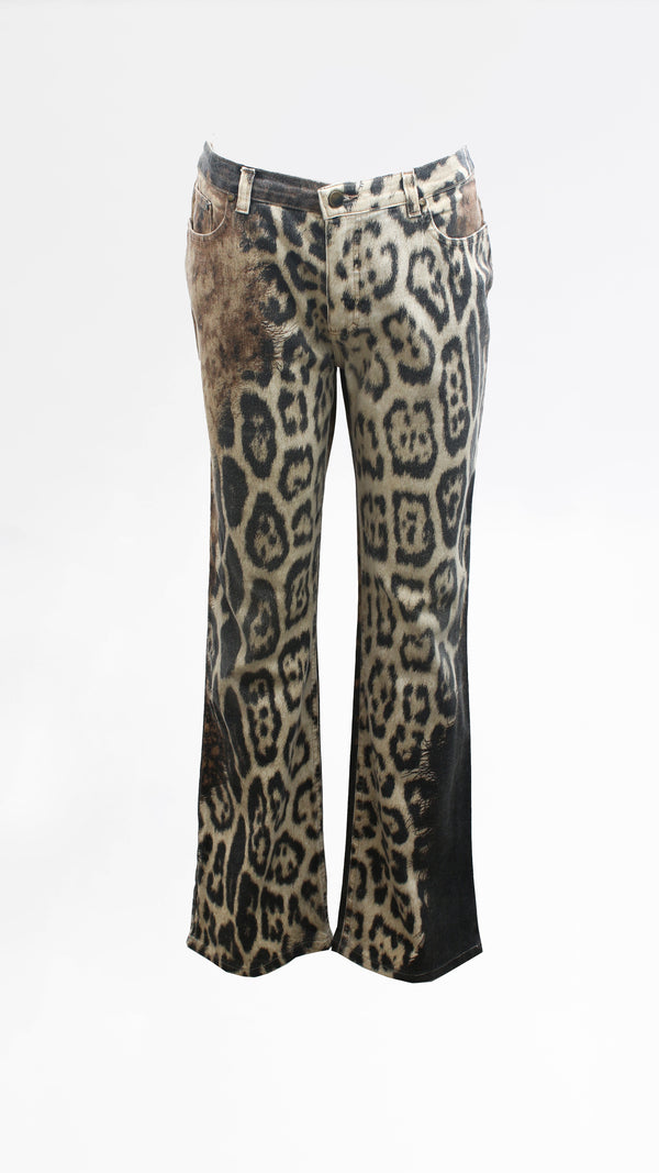 Roberto Cavalli Cheetah Print Trousers