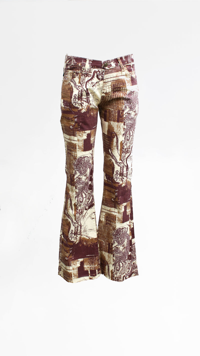Cavalli Graphic Print Trousers