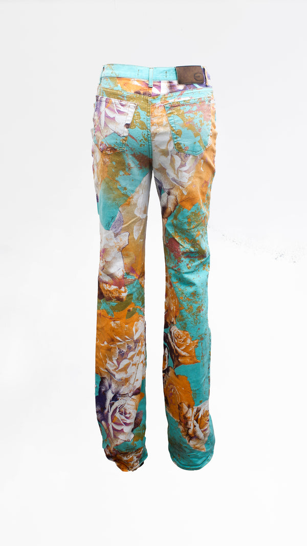 Roberto Cavalli Floral Print Trousers