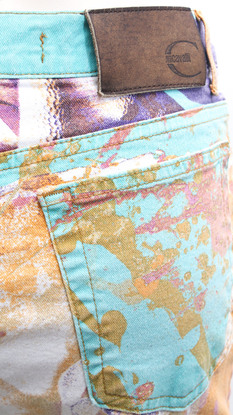 Roberto Cavalli Floral Print Trousers