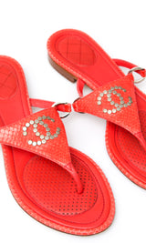 Chanel CC Thong Sandal