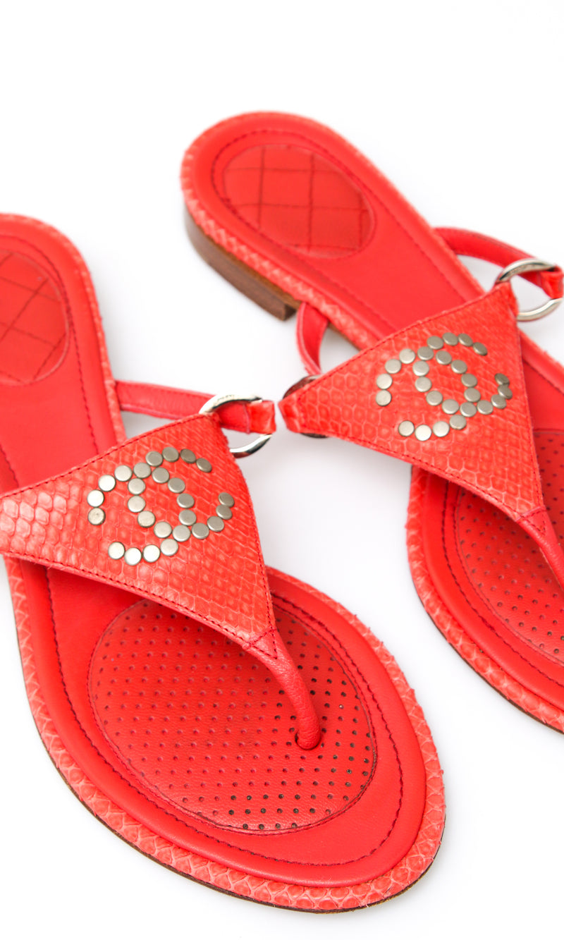 Chanel CC Thong Sandal