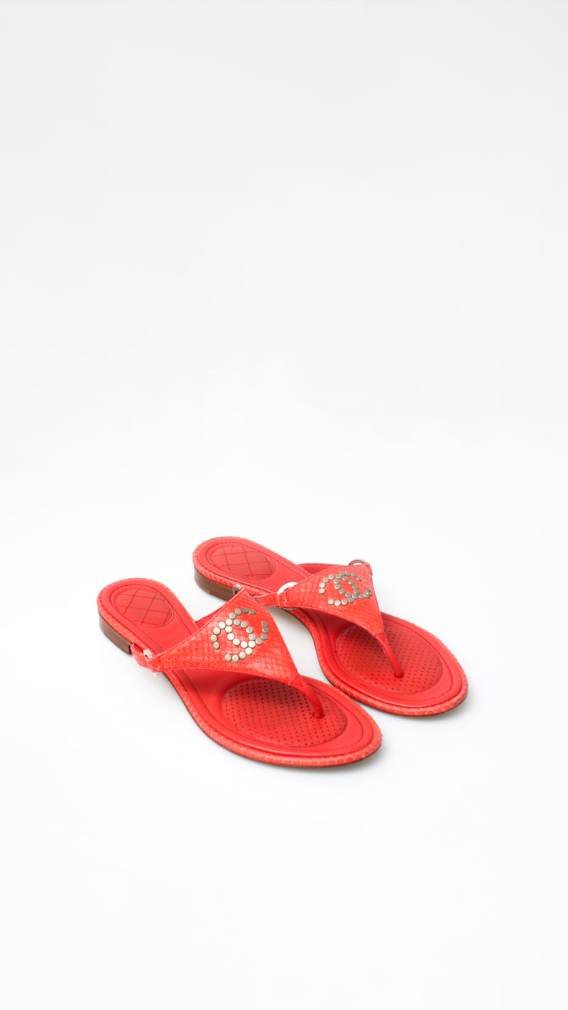 Chanel CC Thong Sandal