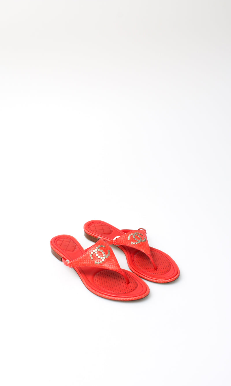 Chanel CC Thong Sandal