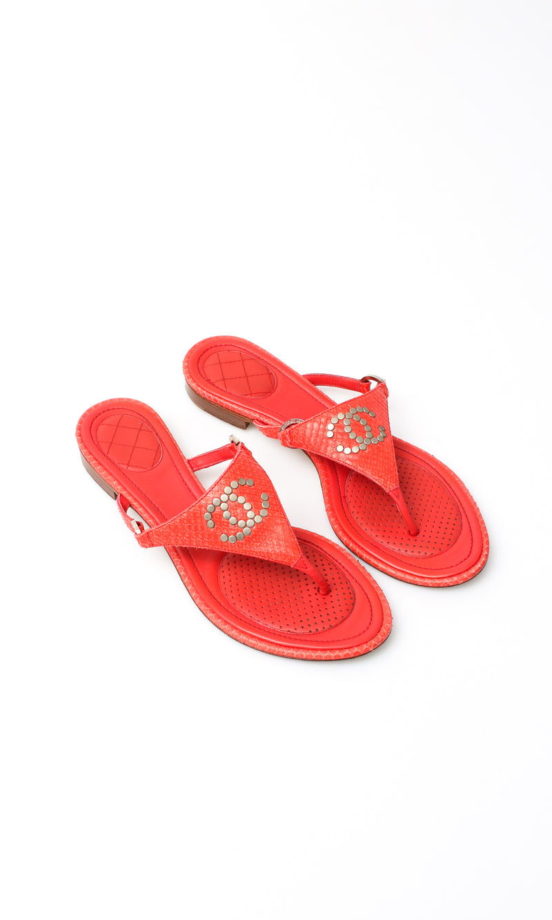 Chanel CC Thong Sandal