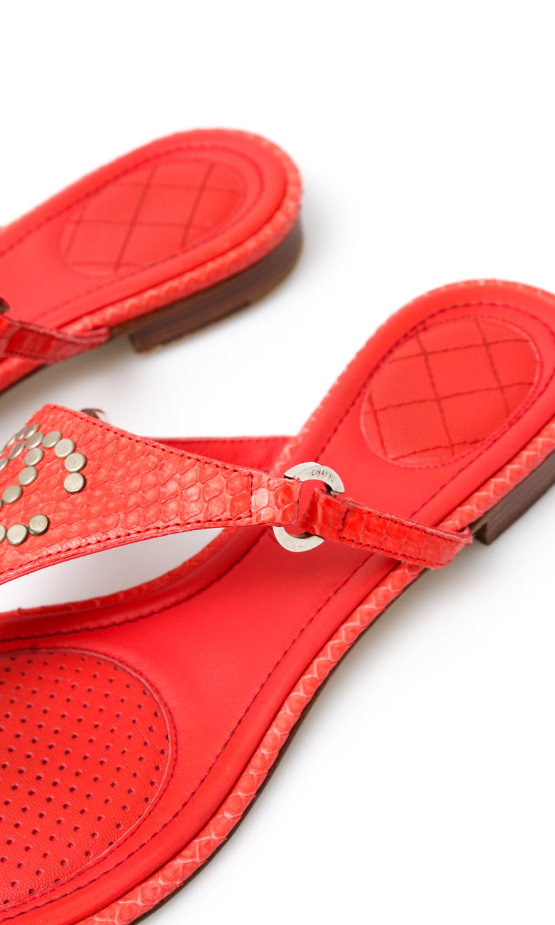 Chanel CC Thong Sandal