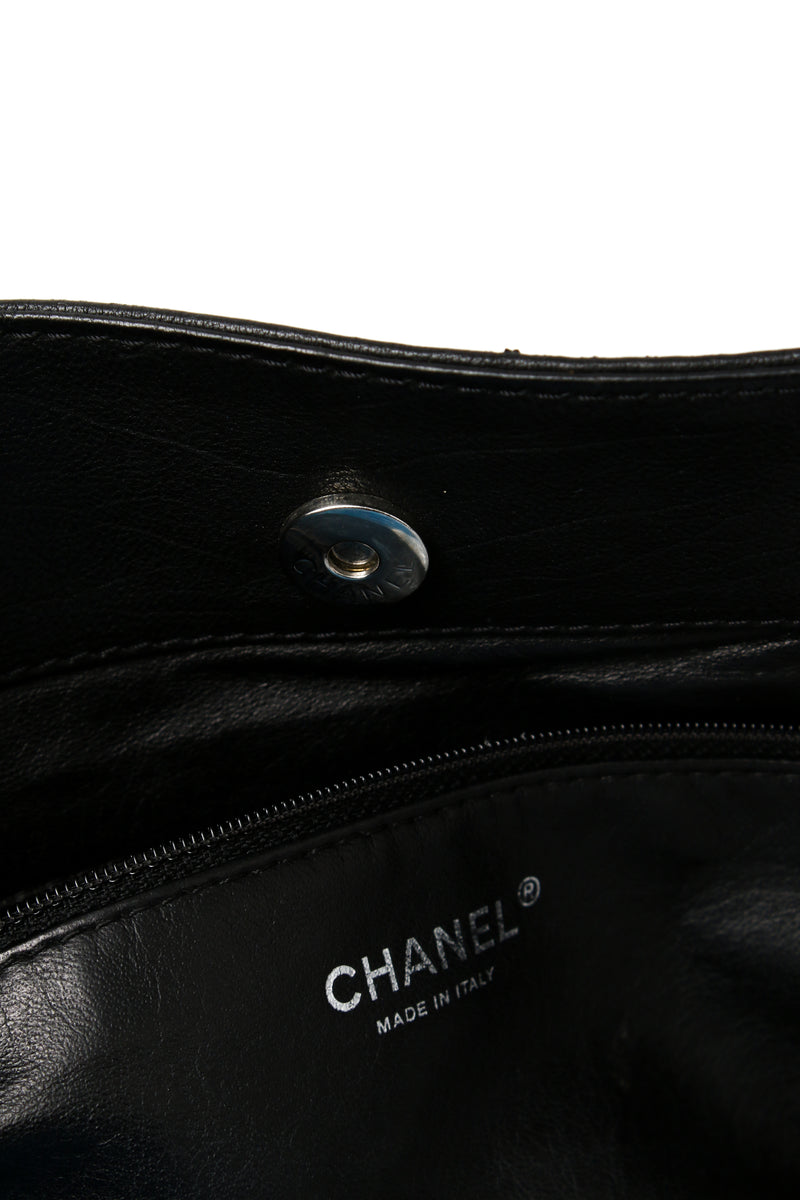 Chanel Leather Luxe Ligne Bowler Tote Bag