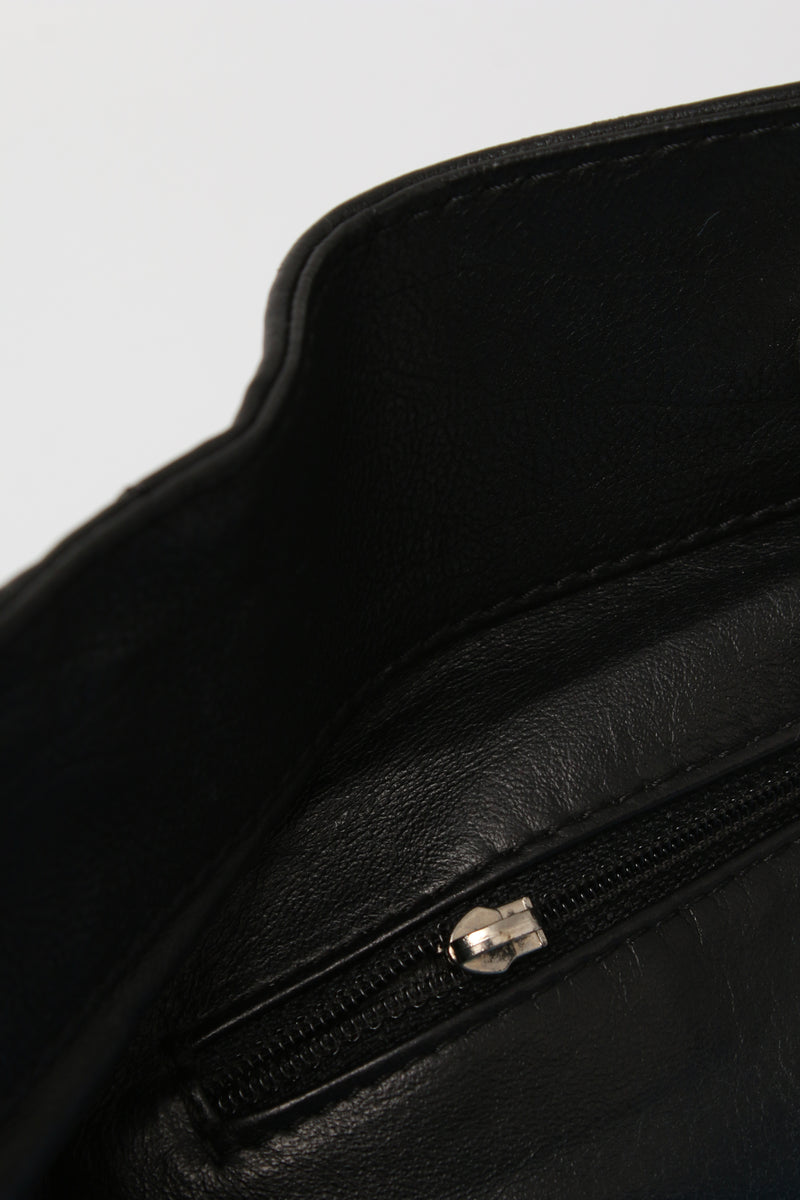 Chanel Leather Luxe Ligne Bowler Tote Bag