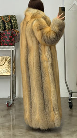 Vintage Golden Island Fox Fur Coat