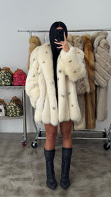 Vintage Arctic Fox Fur Coat