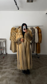 Vintage Golden Island Fox Fur Coat