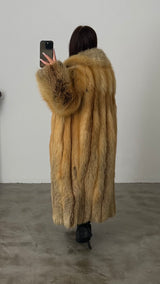 Vintage Golden Island Fox Fur Coat