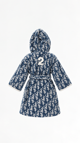 Dior Monogram Hooded Robe - Age 4