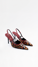 Dior Leopard 'I Love Dior' Heels  - EU 37