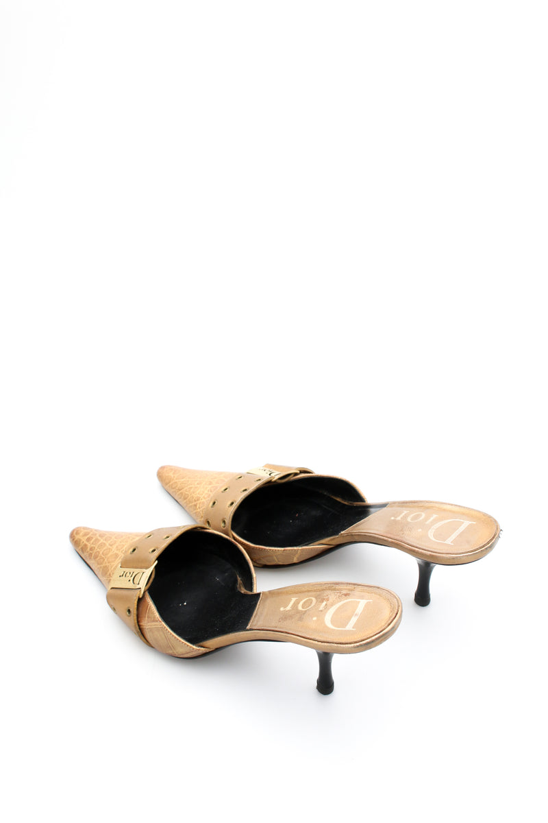 Dior Croc Mule Heels