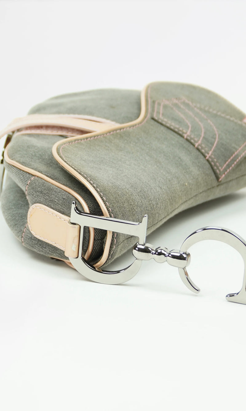 Dior Denim Saddle Bag