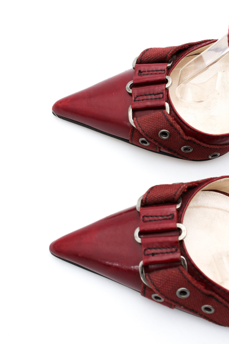 Dior Leather Ankle Strap Heels