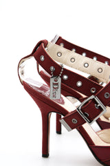 Dior Leather Ankle Strap Heels