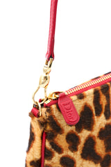 Dior Leopard Print Pony Hair Mini Saddle Bag