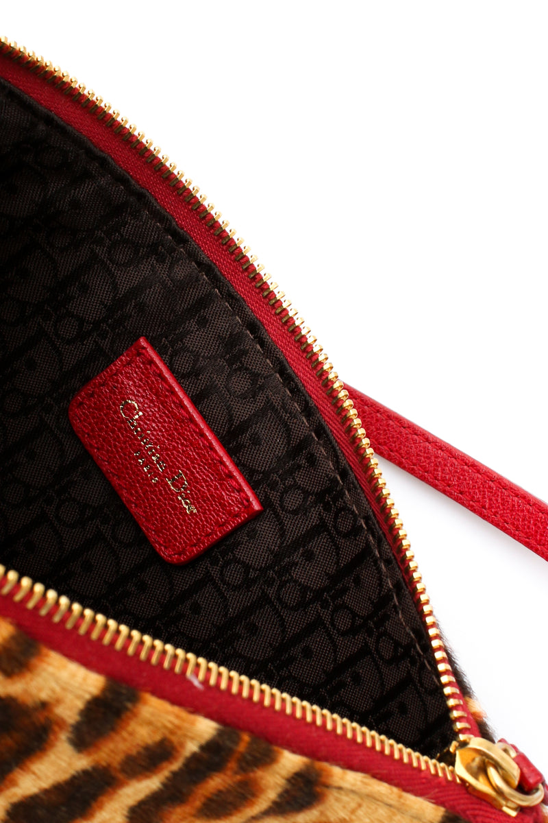 Dior Leopard Print Pony Hair Mini Saddle Bag