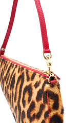 Dior Leopard Print Pony Hair Mini Saddle Bag