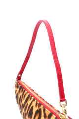 Dior Leopard Print Pony Hair Mini Saddle Bag