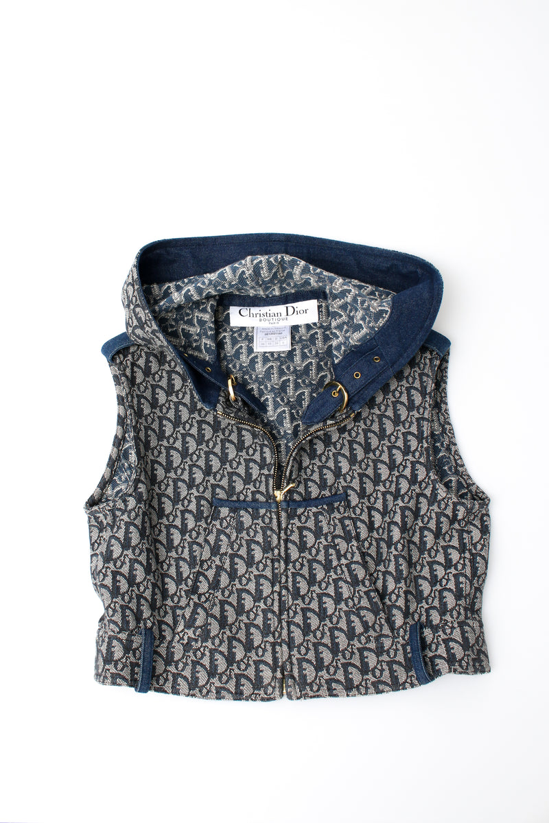 Dior Monogram Cropped Hooded Jacket
