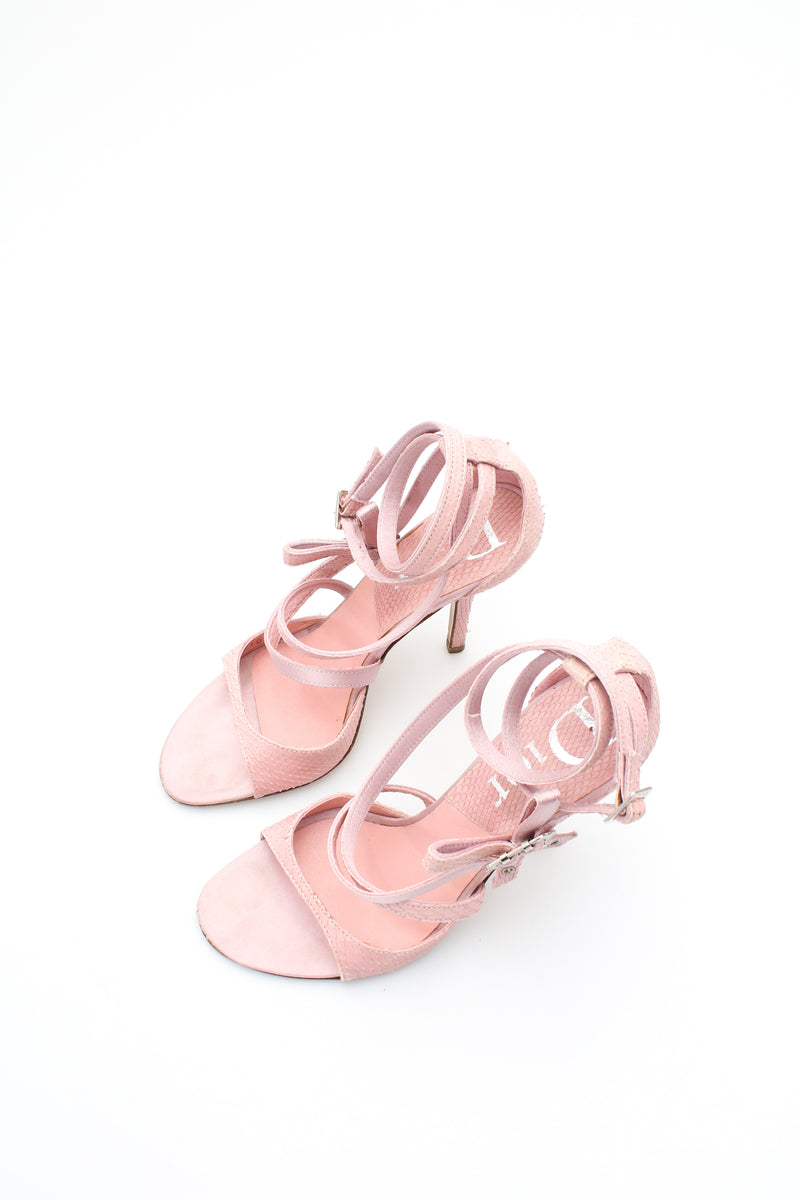 Dior Snakeskin Swarovski Heels