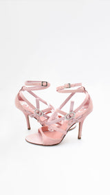 Dior Snakeskin Swarovski Heels