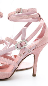 Dior Snakeskin Swarovski Heels