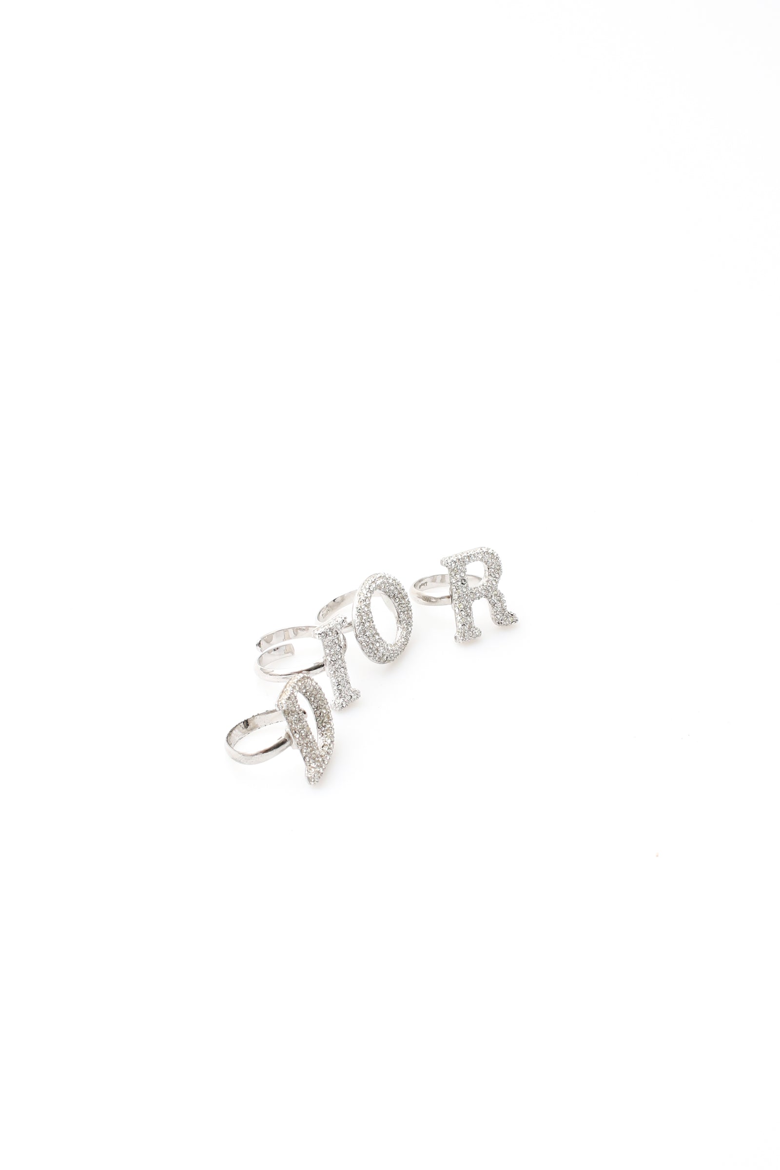 Dior Spellout Crystal Rings – Jean Vintage