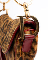 Dior Leopard Saddle Bag