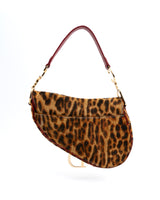 Dior Leopard Saddle Bag