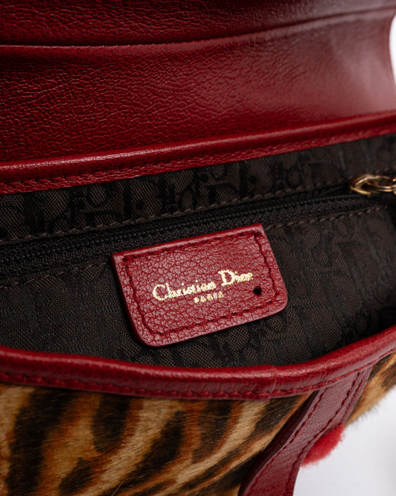 Dior Leopard Saddle Bag