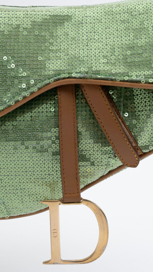 Dior Sequin Saddle Bag