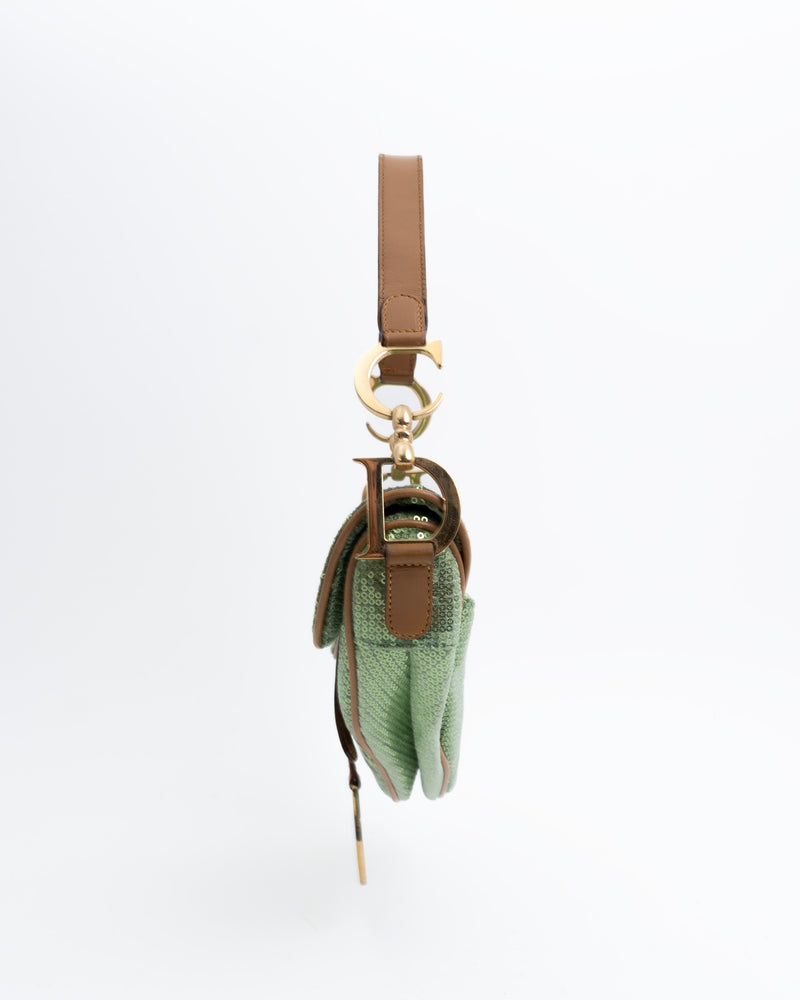 Dior Sequin Saddle Bag
