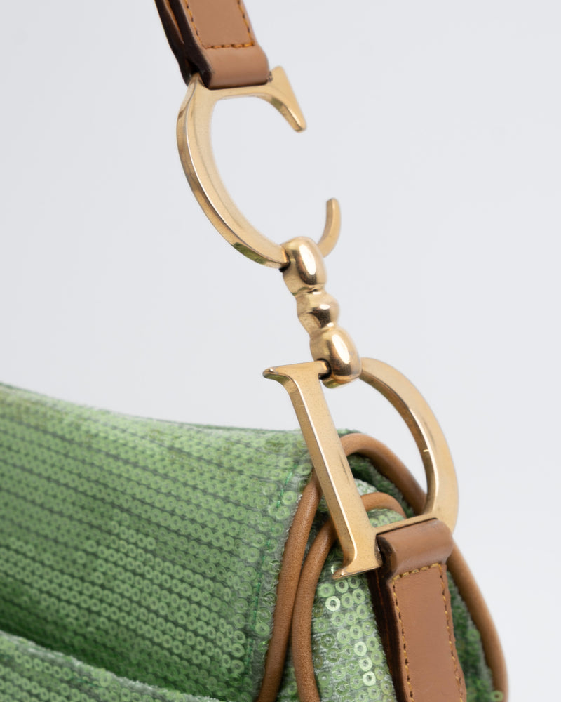 Dior Sequin Saddle Bag
