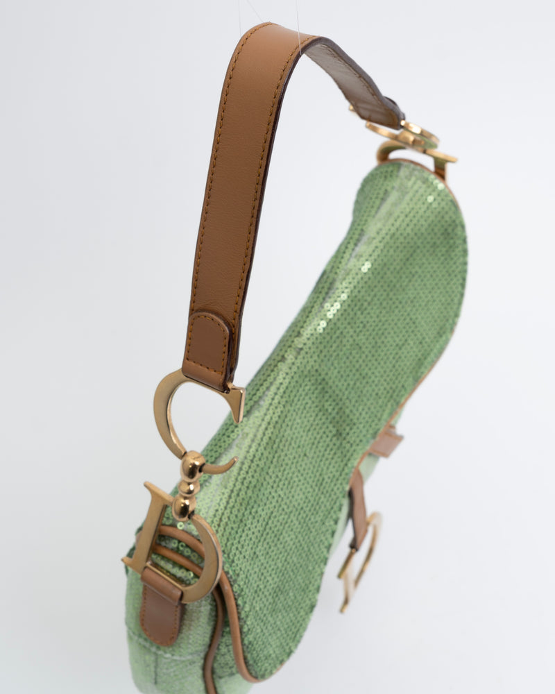 Dior Sequin Saddle Bag