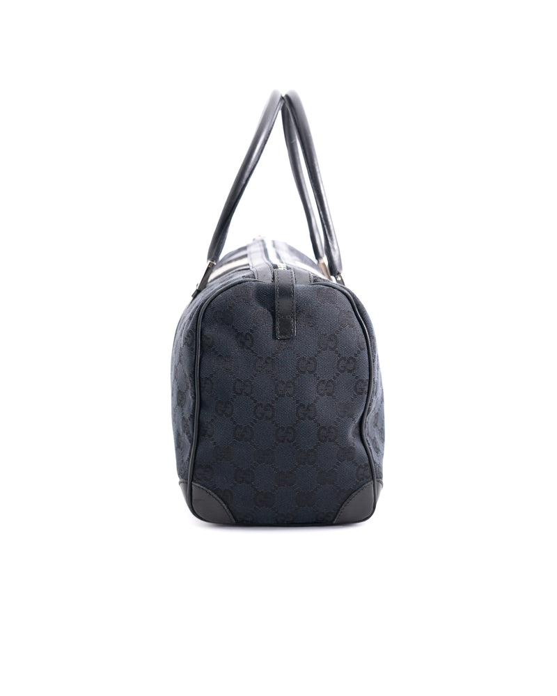 Gucci Monogram Sherry Line Boston Bag