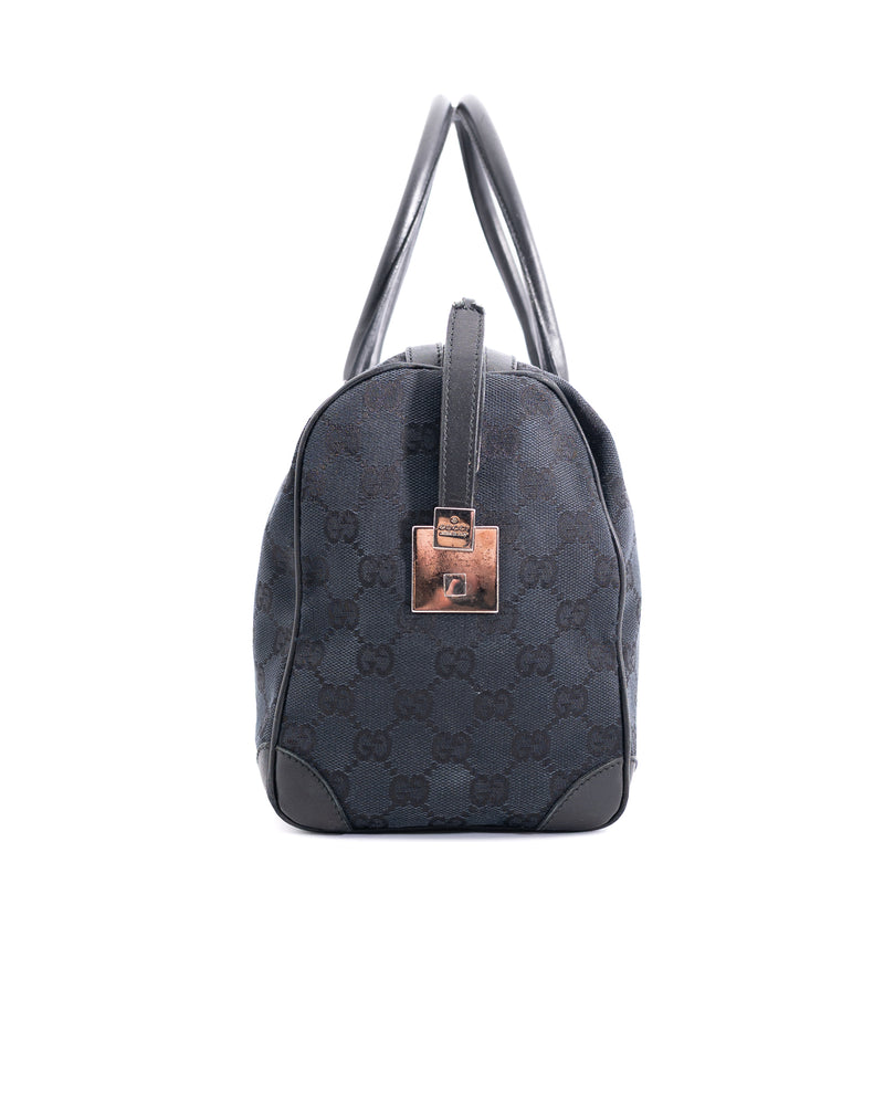 Gucci Monogram Sherry Line Boston Bag