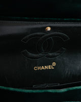 Chanel Velvet Quilted Classic Flap Bag