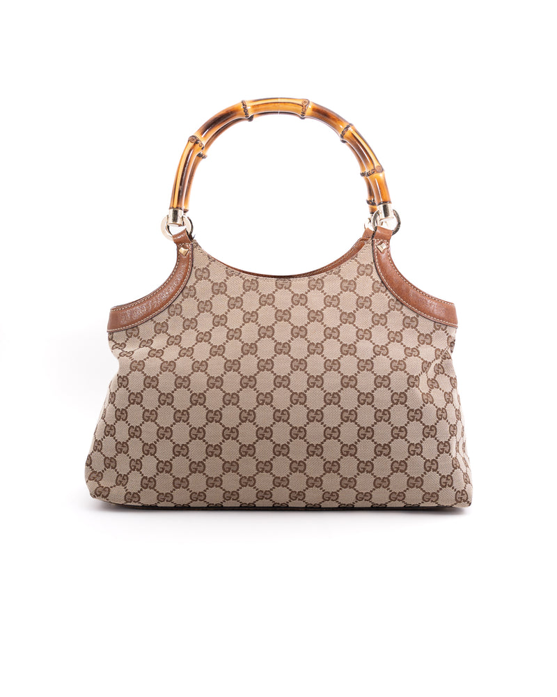 Gucci Monogram Bamboo Bag