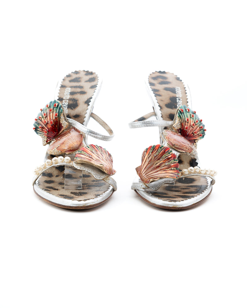 Roberto Cavalli Shell Mules