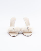 Giuseppe Zanotti Mink Fur Heels - EU 35.5