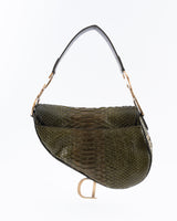 Dior Python Saddle Bag